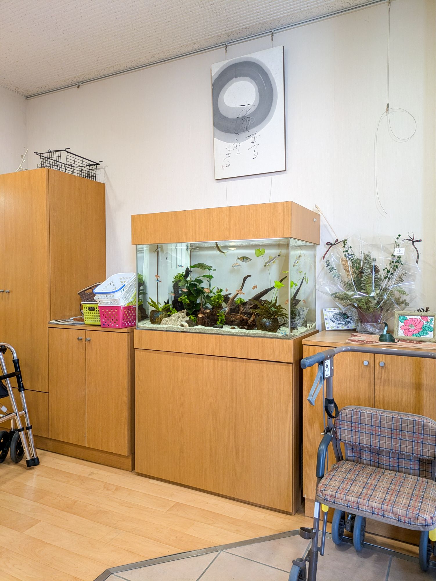 愛知県オーダーメイド水槽の設置写真